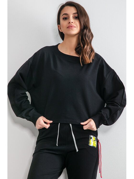 Fobya Fobya Komplet dresowy F1174 Czarny Active Fit
