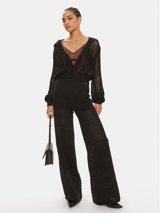 TWINSET TWINSET Kardigán 241TT3122 Čierna Regular Fit