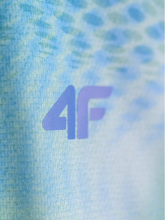 4F 4F Koszulka techniczna SERVE & SMASH Zielony Regular Fit