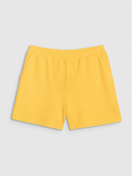 4F 4F Pantaloncini di tessuto 4FRSS25TSHOF700-71S Giallo Oversize