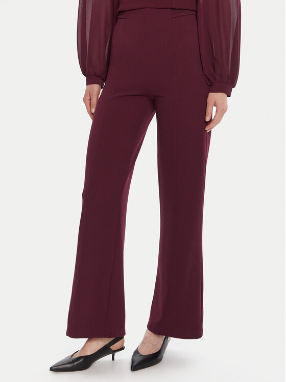 Rinascimento Rinascimento Hlače iz tkanine CFC0125304003 Bordo rdeča Regular Fit