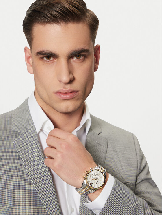 Michael Kors Michael Kors Laikrodis Lexington MK8344 Sidabrinė