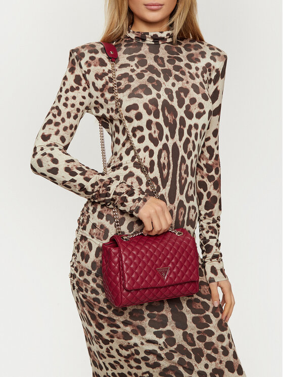 Guess Guess Ročna torba HWEQG9 54121 Bordo rdeča