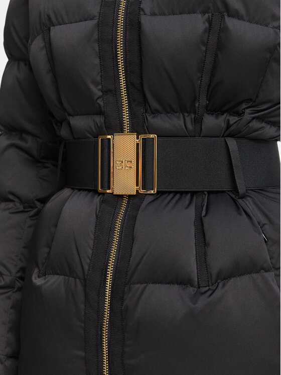 Elisabetta Franchi Elisabetta Franchi Žieminė striukė PI-92D-66E2 Juoda Slim Fit