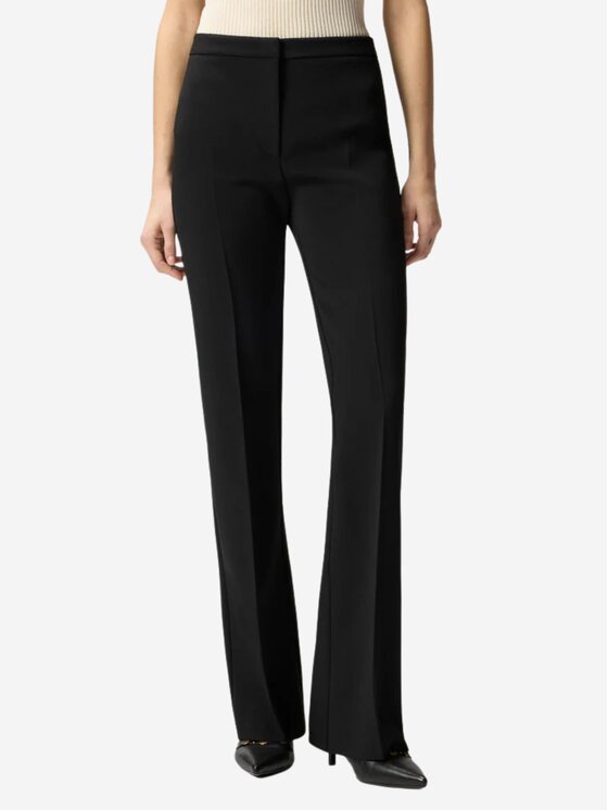PINKO PINKO Spodnie damskie EDAMAME PANTALONE CANVAS TECNI Czarny Regular Fit