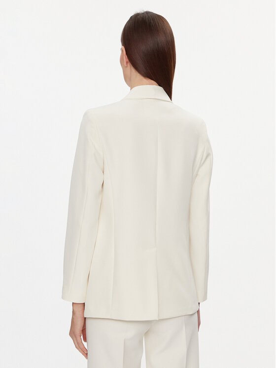 Maryley Maryley Σακάκι 24EB127/43VA Εκρού Regular Fit