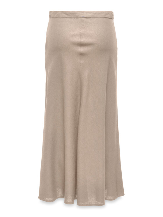 ONLY ONLY Spódnica midi Goa 15363690 Beżowy Regular Fit