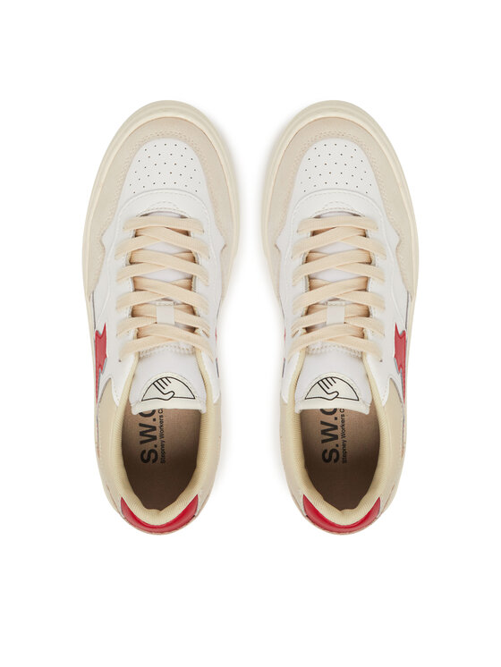 S.W.C Stepney Workers Club S.W.C Stepney Workers Club Sneakersy Pearl YA23410 Biały