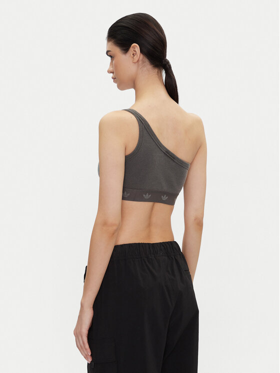 adidas adidas Top Ribbed JC7558 Sivá Slim Fit