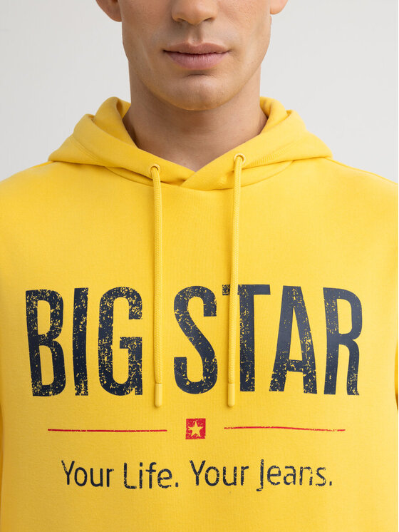 BIG STAR BIG STAR Bluza ASHLYNO_201_170 Żółty Basic Fit