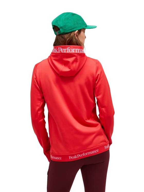 Peak Performance Peak Performance Bluza Rider Tech Czerwony Regular Fit