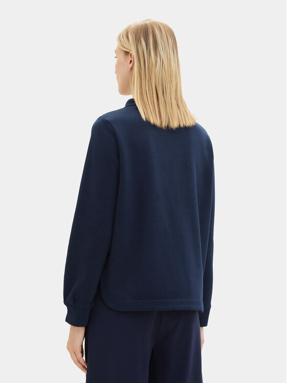 Tom Tailor Tom Tailor Majica dugih rukava 1039069 Tamnoplava Regular Fit