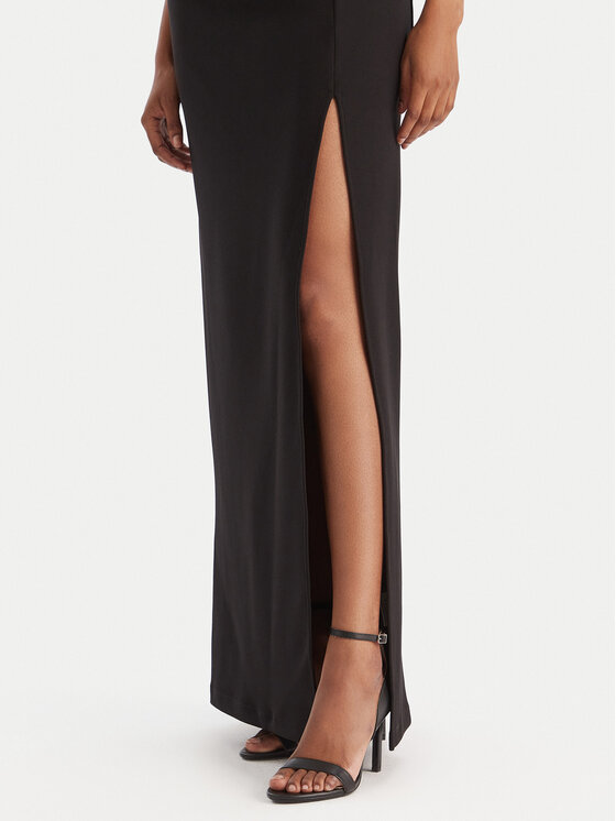 Eleh Eleh Vakarinė suknelė EFW250217 Juoda Regular Fit