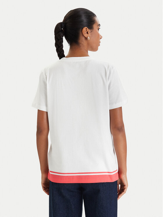 Luisa Spagnoli Luisa Spagnoli T-shirt Belle 543280 Bijela Regular Fit