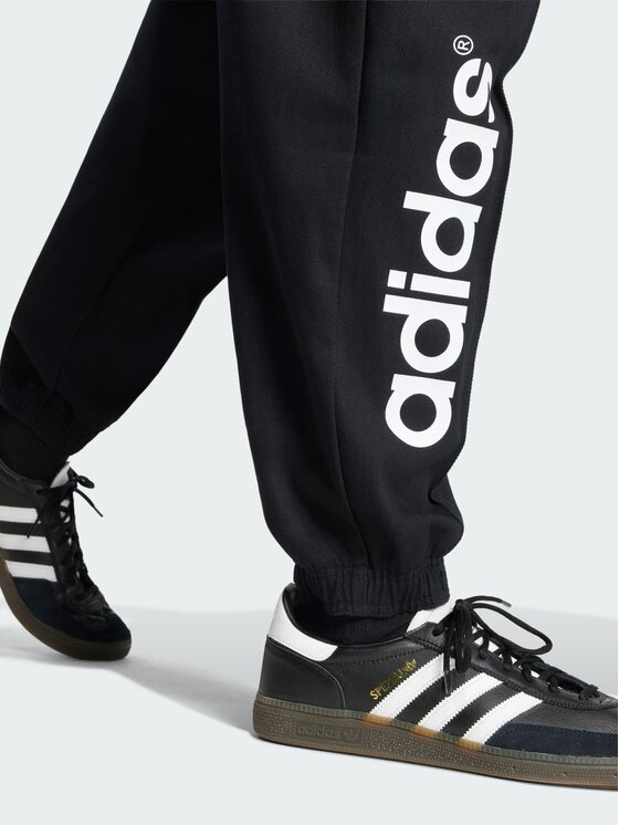 adidas adidas Spodnie materiałowe 162166 Czarny Loose Fit