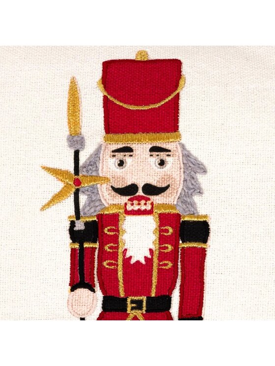 MIAhome MIAhome Poduszka świąteczna z Dziadkami do Orzechów, 45x45 cm Kolorowy