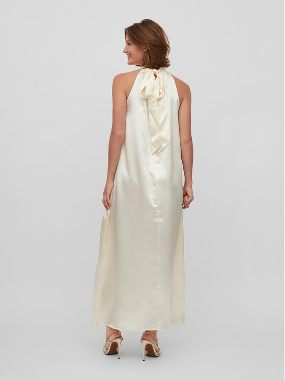 Vila Vila Coctailkleid Sittas 14084844 Écru Relaxed Fit