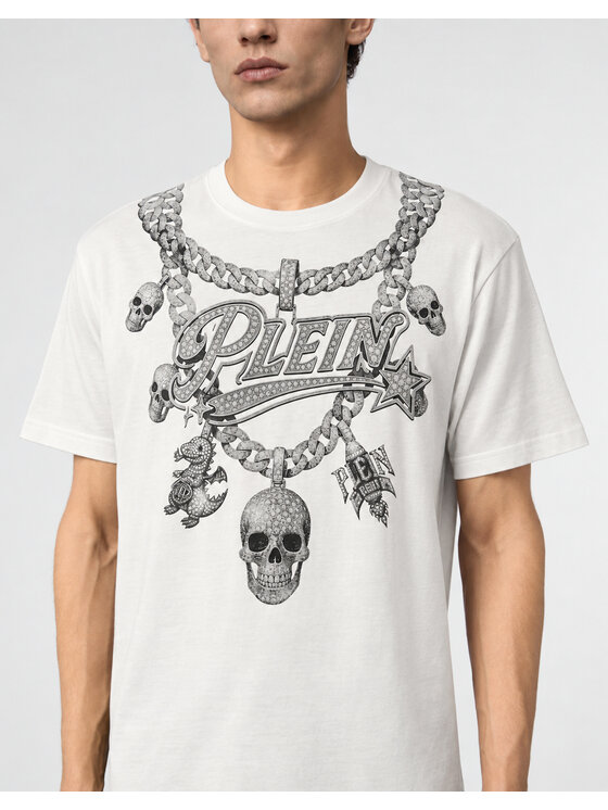 PHILIPP PLEIN PHILIPP PLEIN T-shirt 31293 Bianco Regular Fit