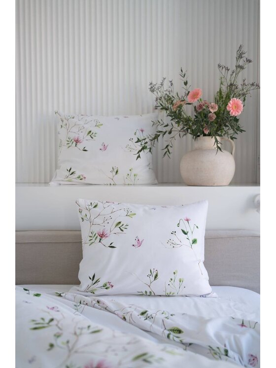 White pocket White pocket Komplet pościeli we wzory Biały