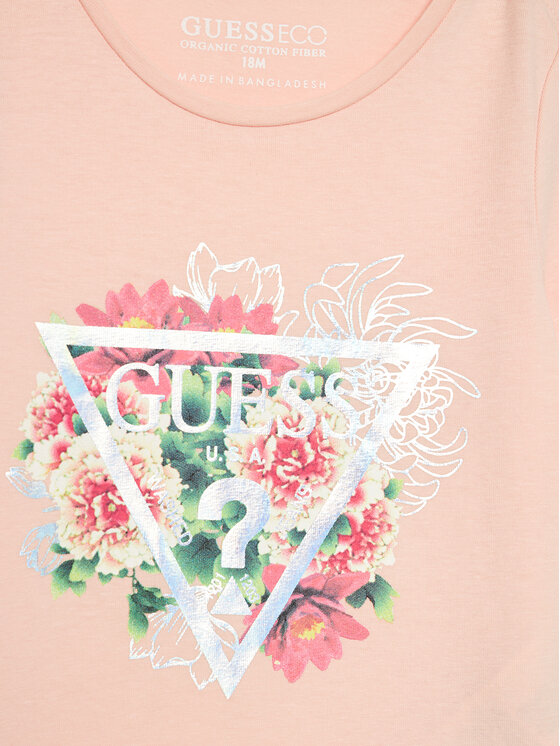 Guess Guess Bluzka A4YI05 K6YW4 Różowy Regular Fit