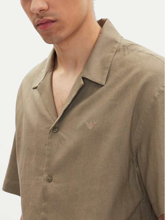 Emporio Armani Emporio Armani Camicia EM000593 AF12356 U6189 Marrone Regular Fit