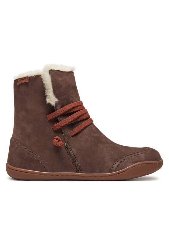 Camper Camper Polokozačky Peu K400505-016 Hnědá