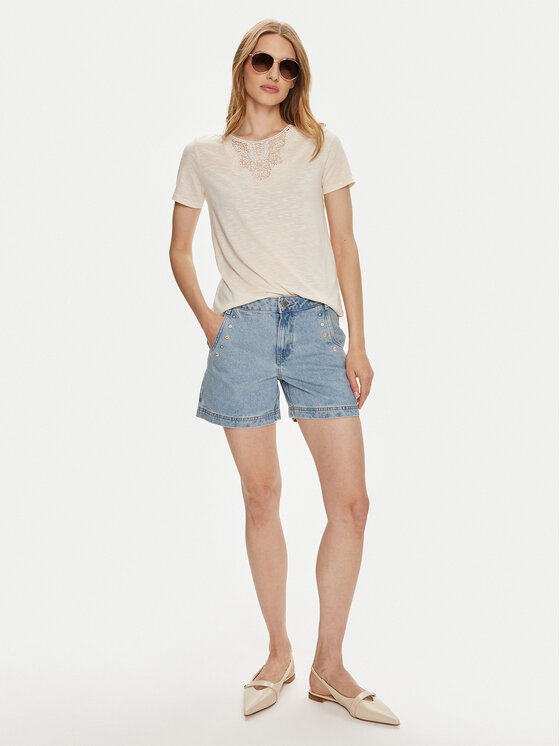JDY JDY T-särk Dodo 15296235 Beež Regular Fit