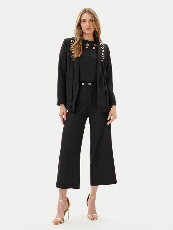 ARTIGLI ARTIGLI Hlače ACPA000746 Crna Regular Fit