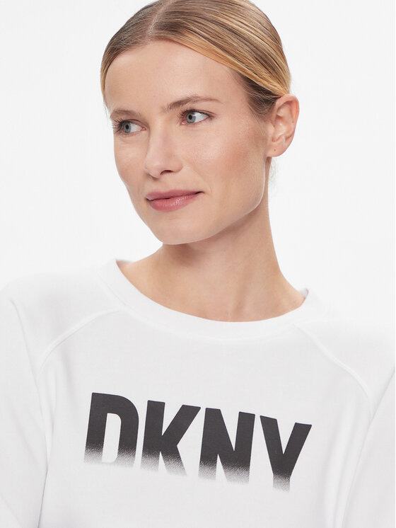DKNY Sport DKNY Sport Majica dugih rukava DP3T9623 Bijela Relaxed Fit