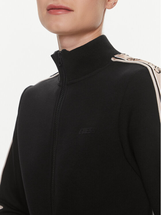 Guess Guess Μπλούζα V3RQ12 KB3P2 Μαύρο Regular Fit