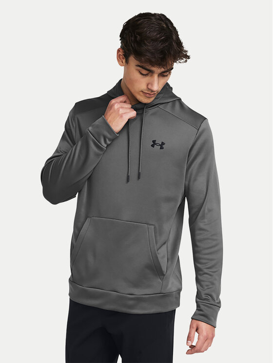 Under Armour Džemperis ar kapuci UA Armour Fleece 1373353 Pelēks Regular Fit