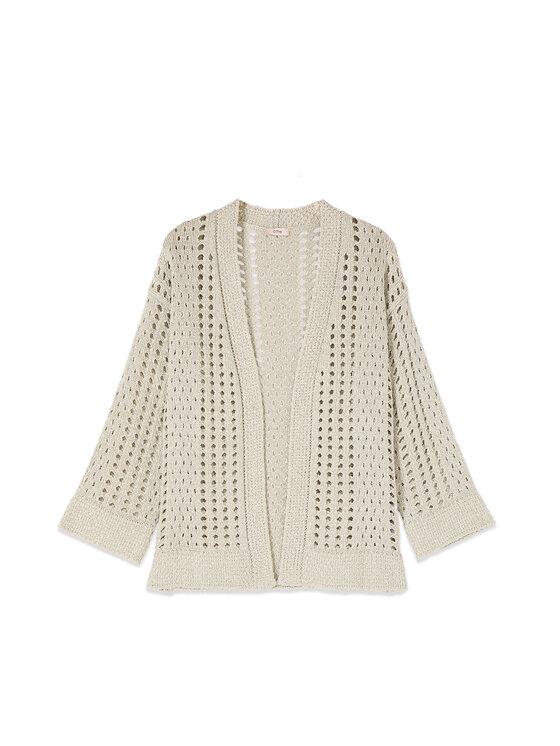 Oltre Oltre Maglione M578E001973N013 Argento Baggy Fit