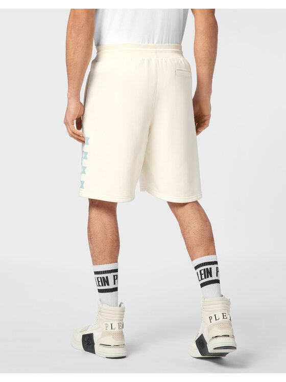 PHILIPP PLEIN PHILIPP PLEIN Szorty sportowe 24337 Biały Jogger Fit