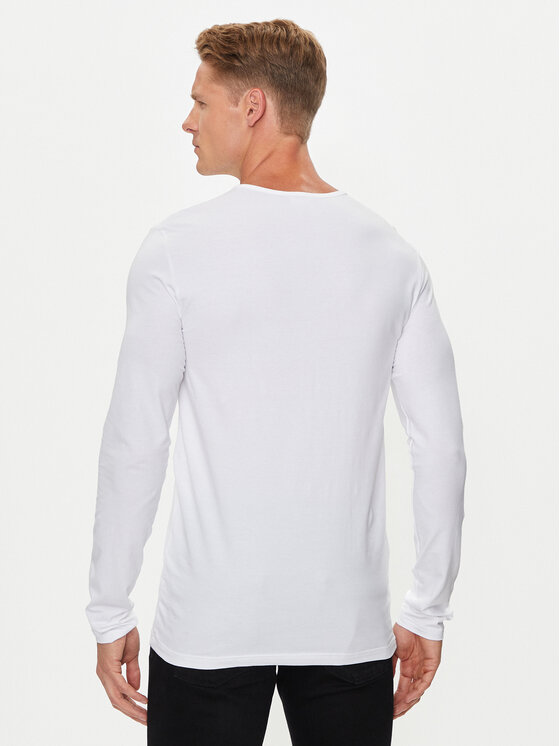 Versace Versace Longsleeve AUU01007 1A10011 Alb Regular Fit