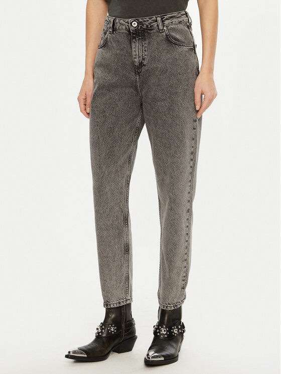 Mustang Mustang Jeans hlače Charlotte 1015989 Siva Mom Fit