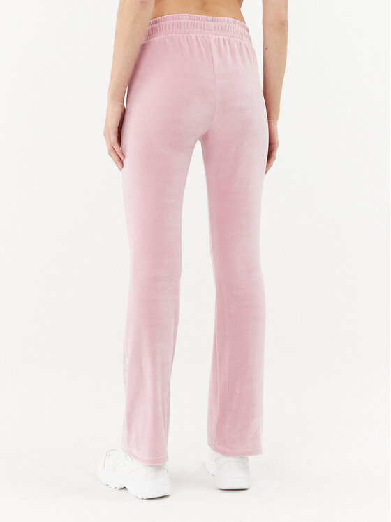 2005 2005 Sportinės kelnės Velour Sweats Rožinė Straight Fit