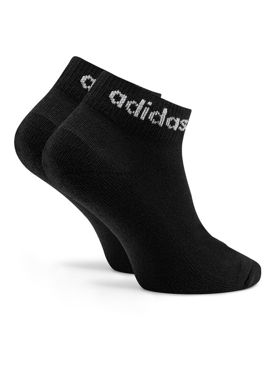 adidas adidas Низькі шкарпетки unisex Linear Ankle Socks Cushioned Socks 3 Pairs IC1303 Чорний