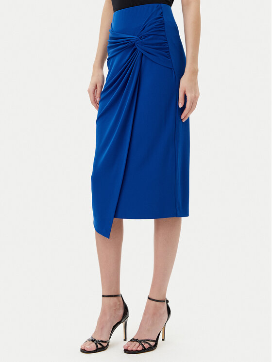 Dámská Rinascimento Midi sukně, Velikost:L, Barva: Modrá, CFC0123489003