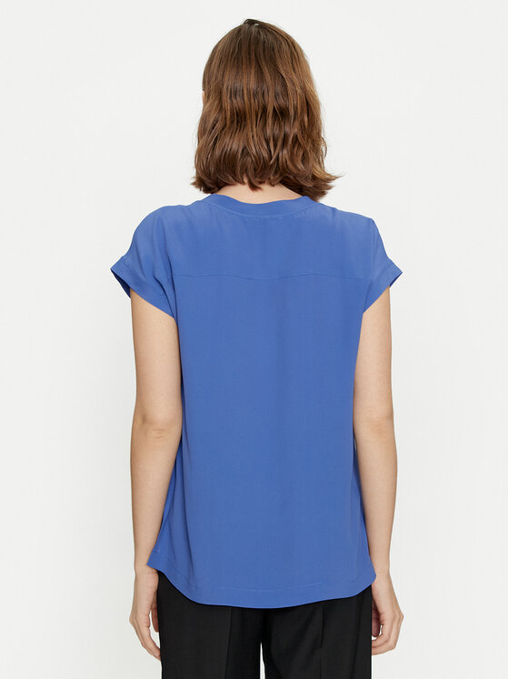 Marella Marella Blusa Pialla 2413111094 Blu Regular Fit