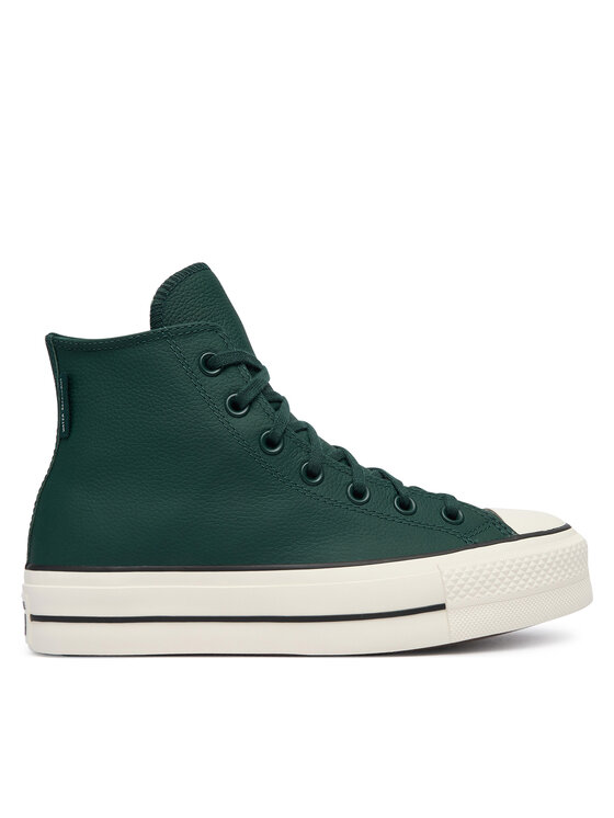 Converse Converse Trampki Chuck Taylor All Star Lift Platform Water-Repellent A18393C Zielony ciemny