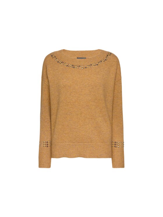 Elena Mirò Elena Mirò Maglione M459Z000590N0S1 Crema Boxy Fit