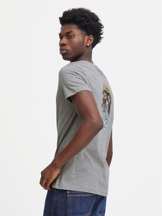 Blend Blend T-Shirt 20716511 Szary Regular Fit