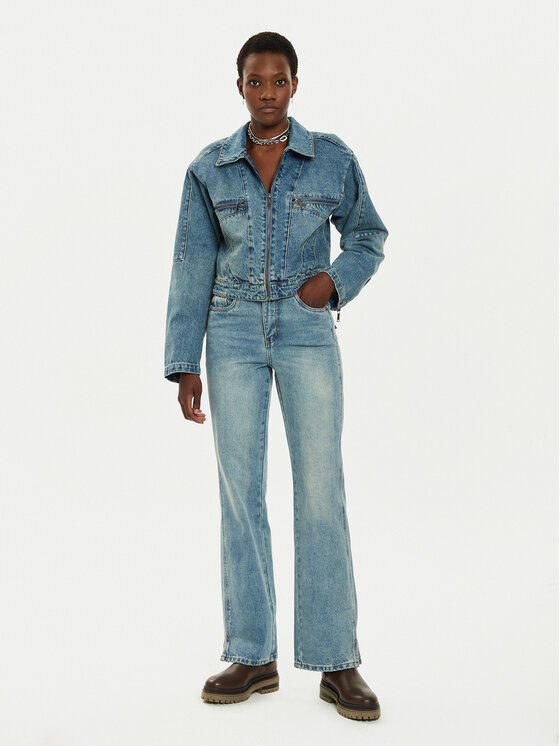 Gestuz Gestuz Jeansy Katha 10909477 Modrá Straight Fit