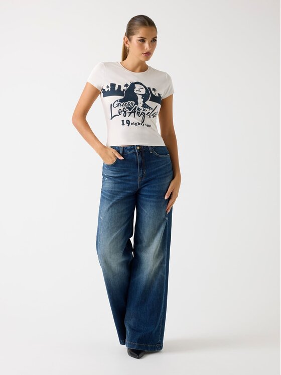 Guess Guess T-Shirt 179533 Beżowy Classic Fit