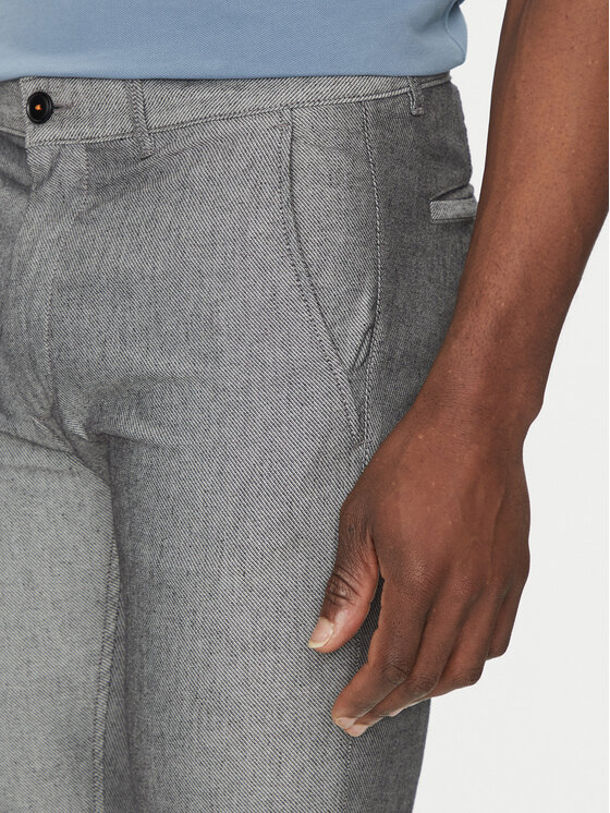 BOSS BOSS Spodnie materiałowe 50536834 Szary Slim Fit
