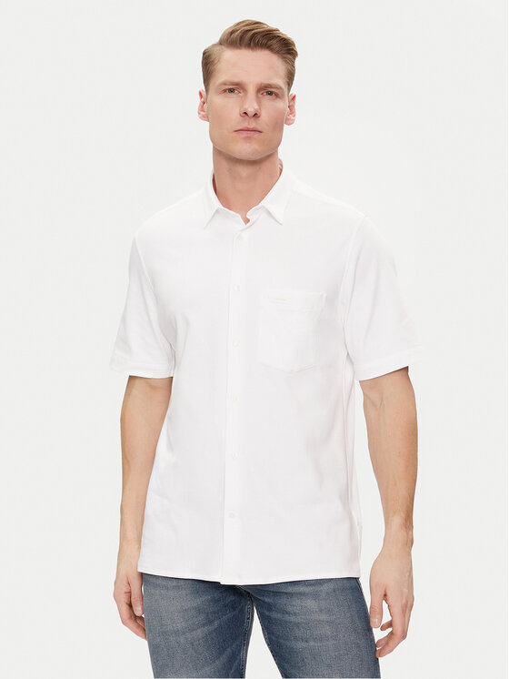 Calvin Klein Košeľa K10K112708 Biela Regular Fit