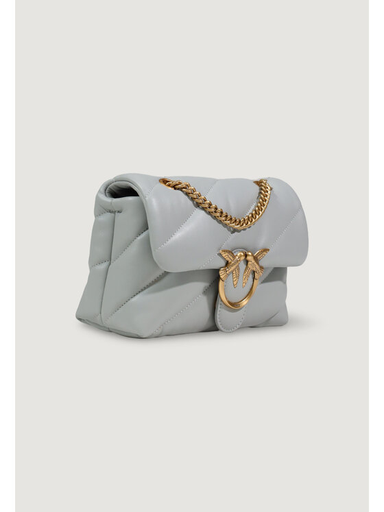 PINKO PINKO Τσάντα LOVE PUFF MINI CL SHEEP NAPPA Γκρι