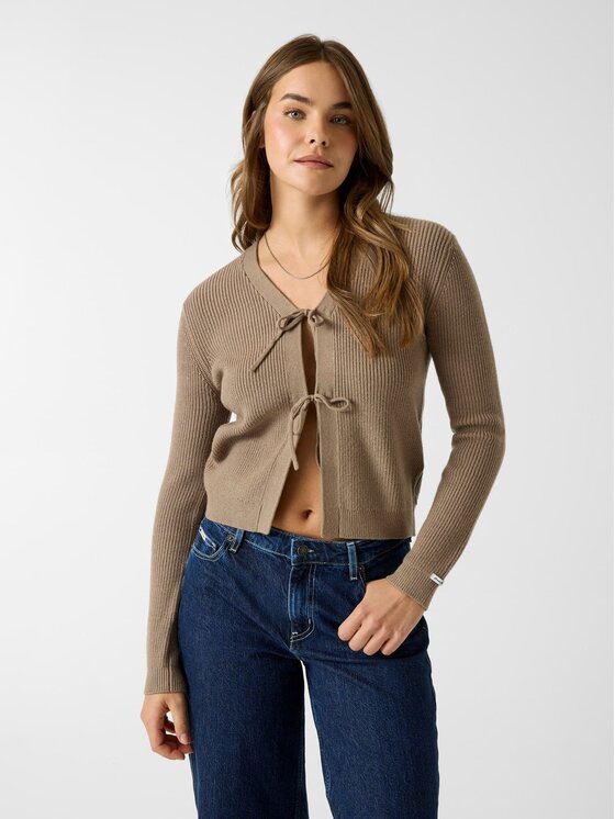 Guess Guess Kardigan 183279 Hnědá Classic Fit