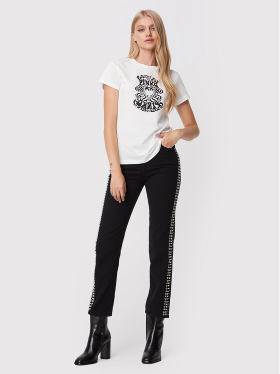 PINKO Pinko Traperice Urlo 5 1J111F A0A3 Crna Regular Fit