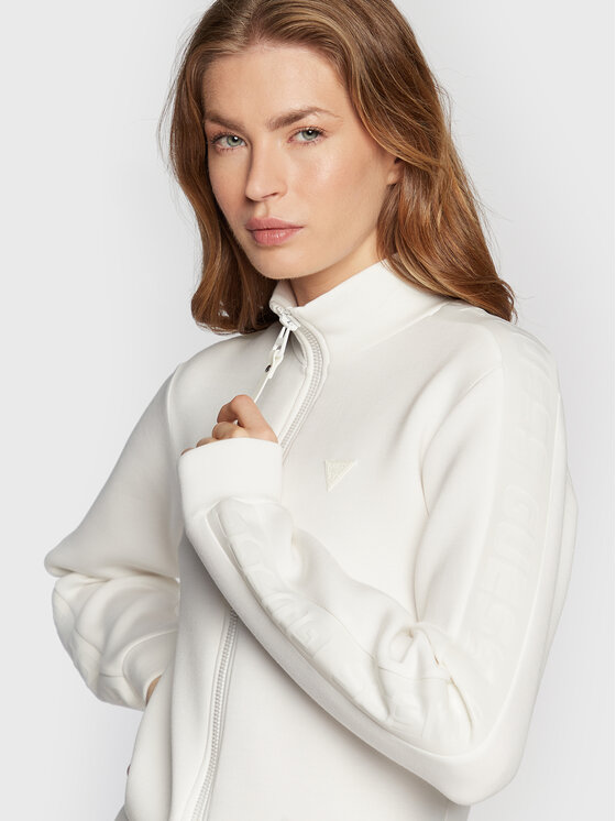 Guess Guess Pulóver Allie V2YQ17 K7UW2 Fehér Regular Fit